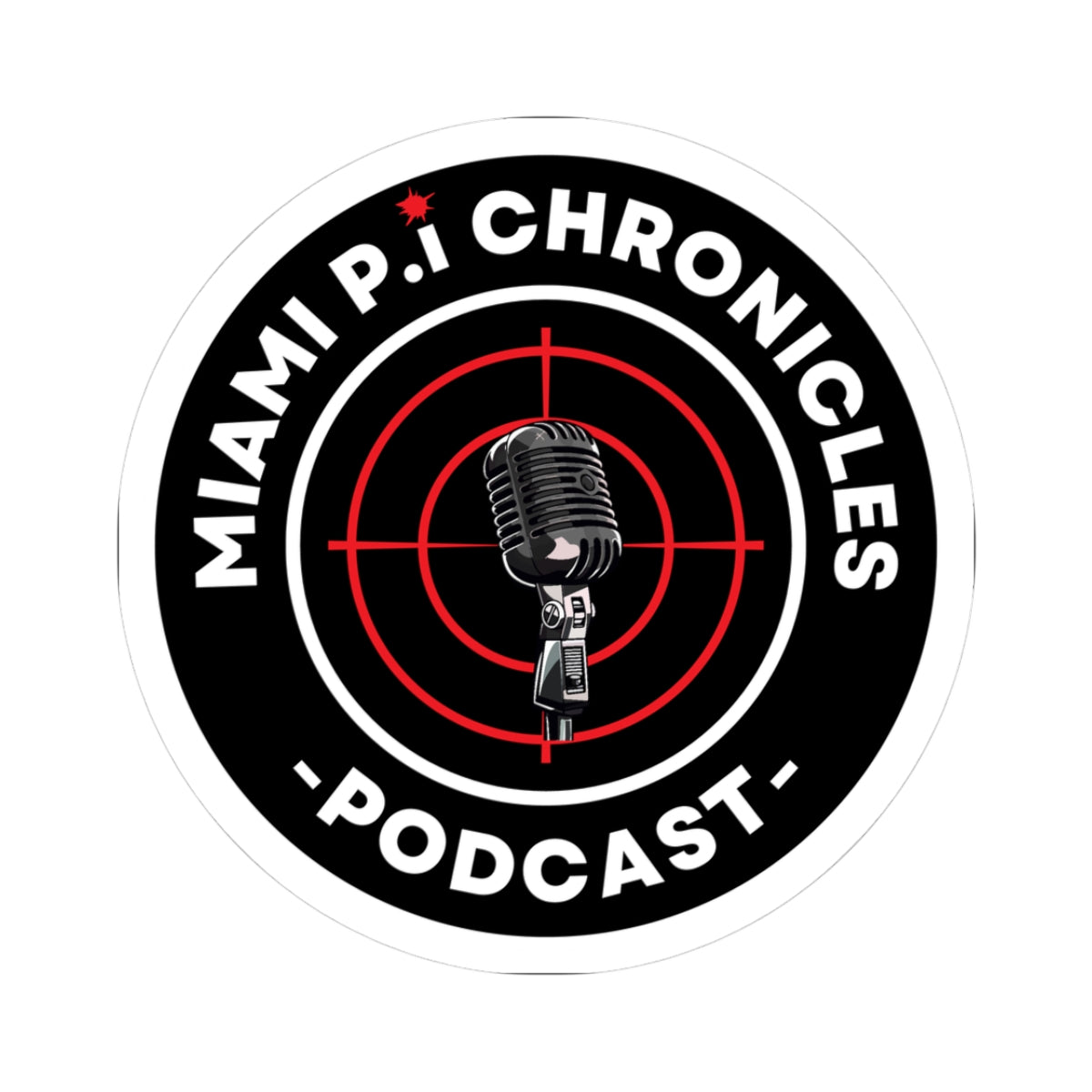 Miami Pi Dark Badge – Sticker