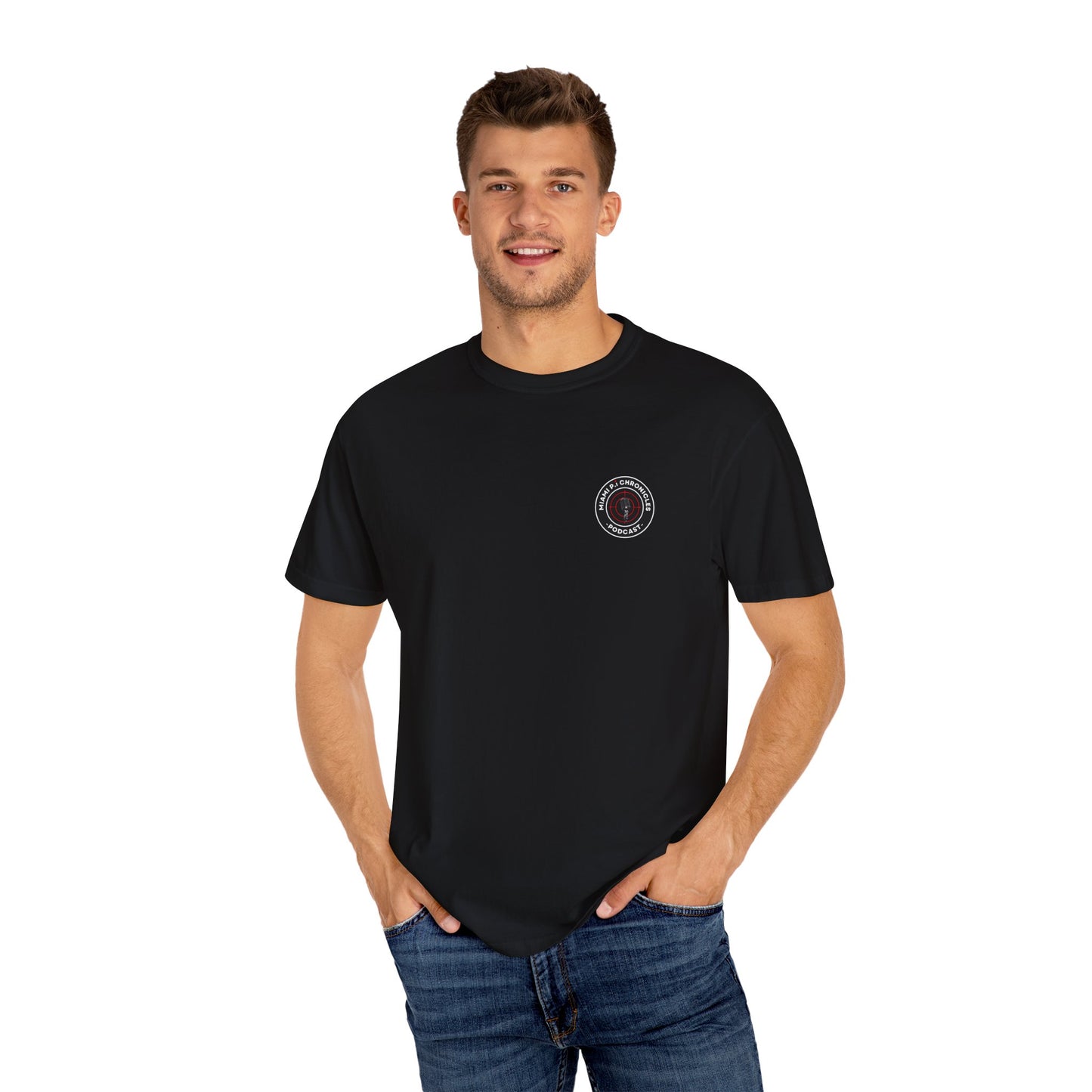 Miami Pi Dark Badge – T-Shirt (Black)