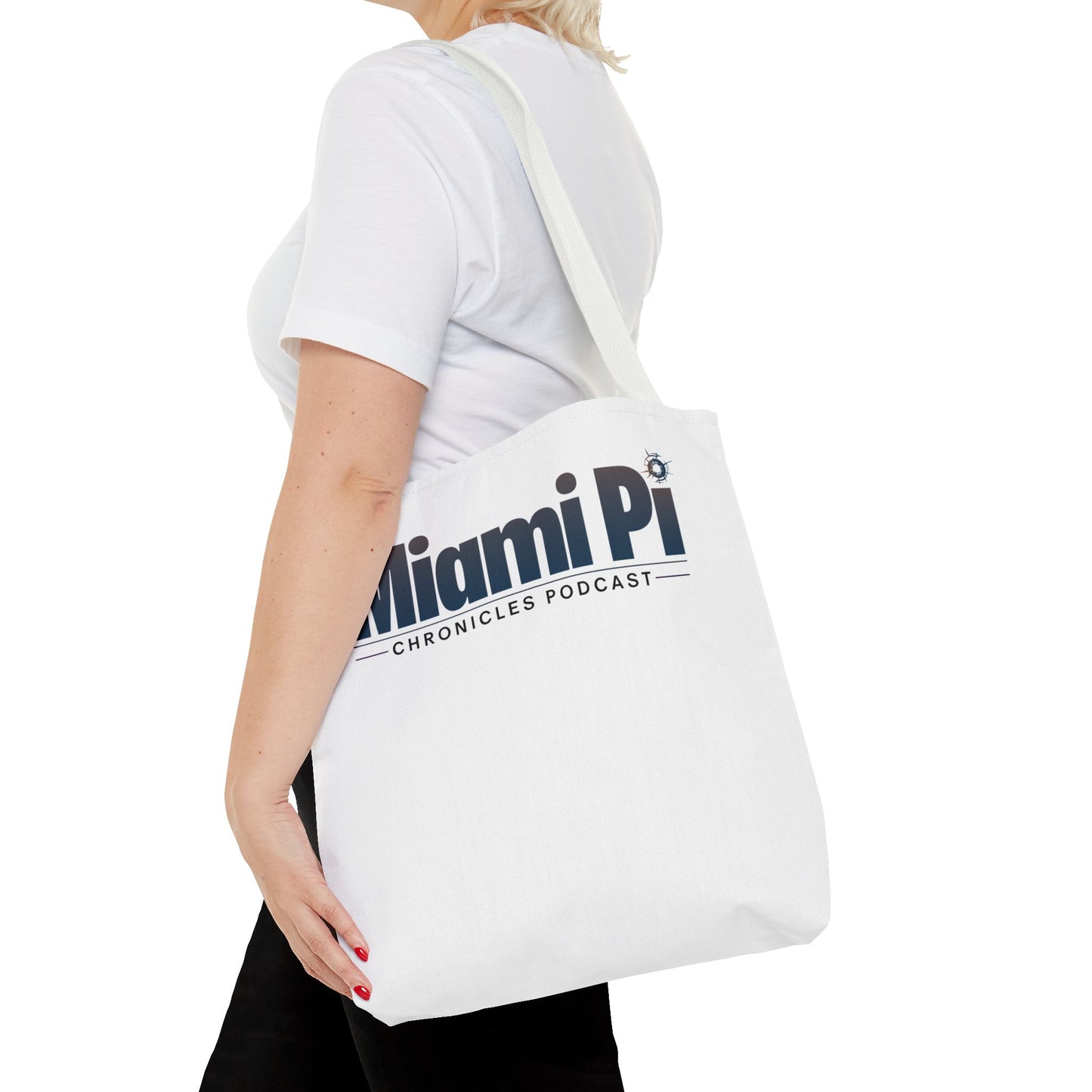 Monochrome Logo – White Tote Bag