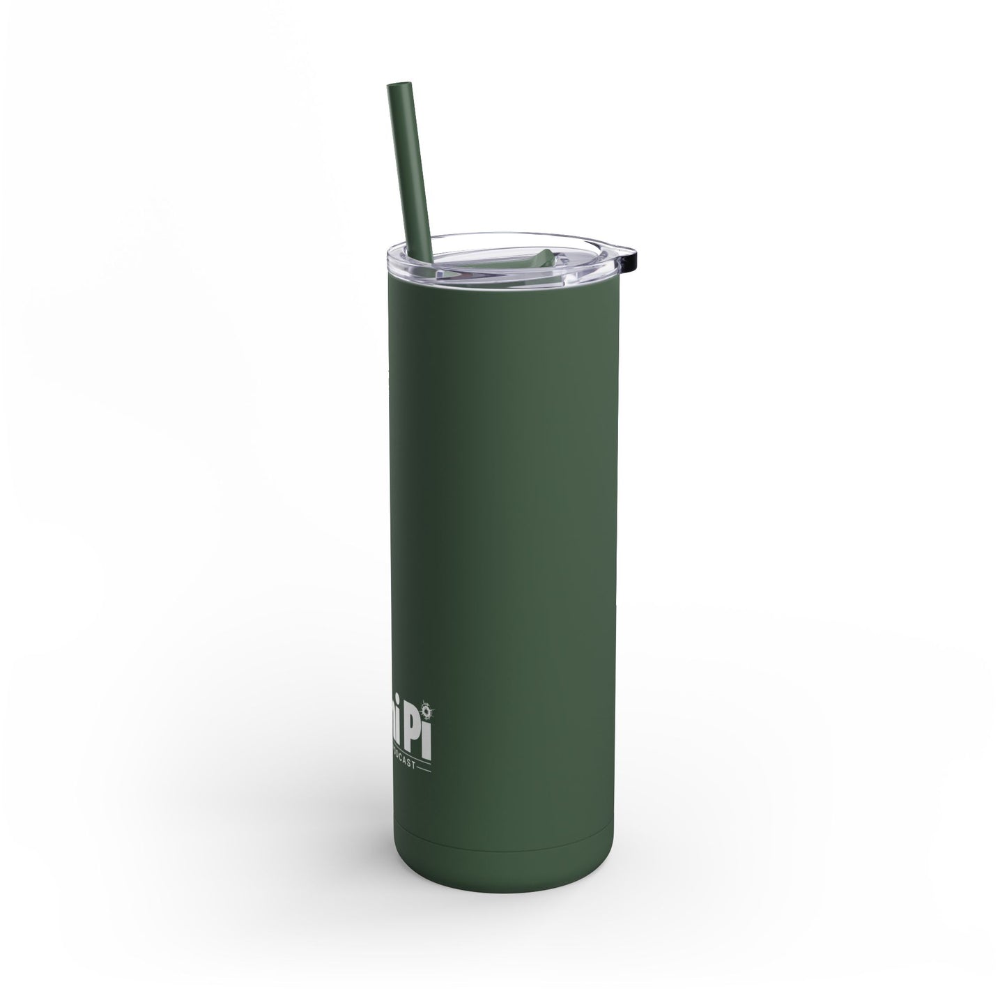 White Monochrome Logo – Travel Mug (20oz)