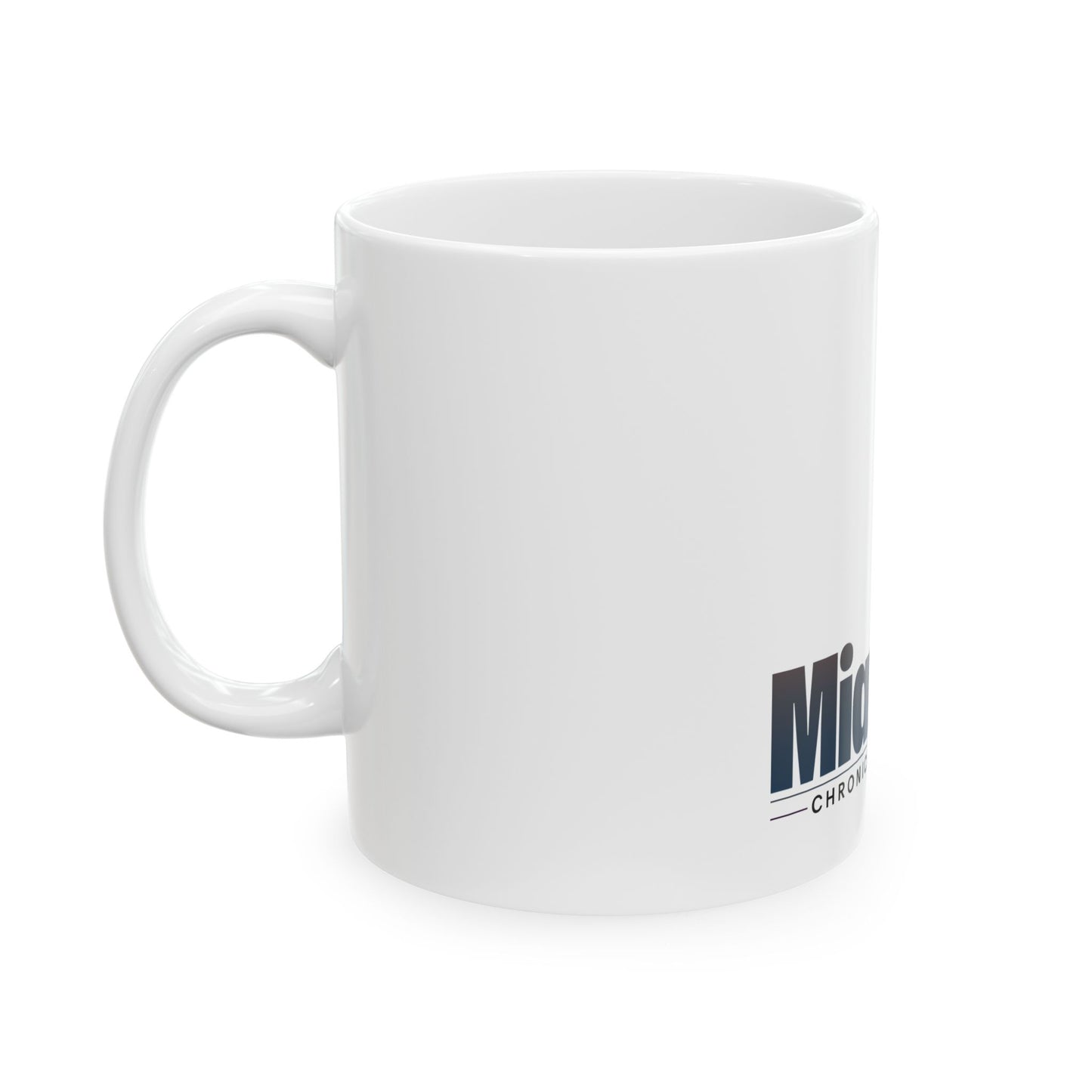 Monochrome Logo – White Mug