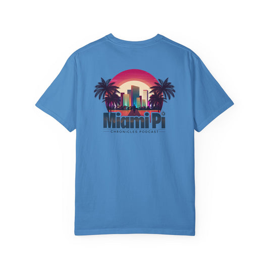 Dark Sunset Logo – T-Shirt (Royal Caribe)