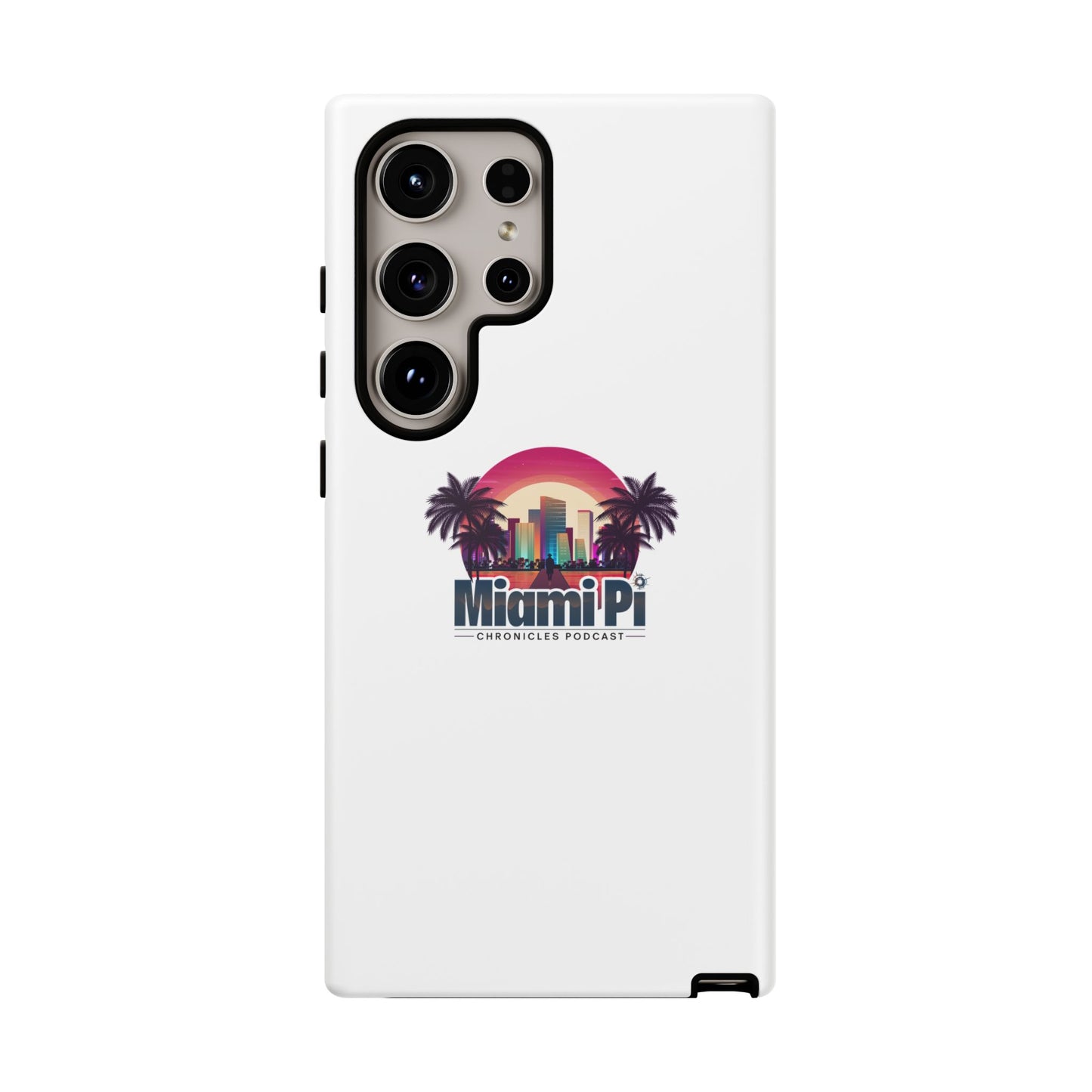 Sunset Logo – White Phone Case