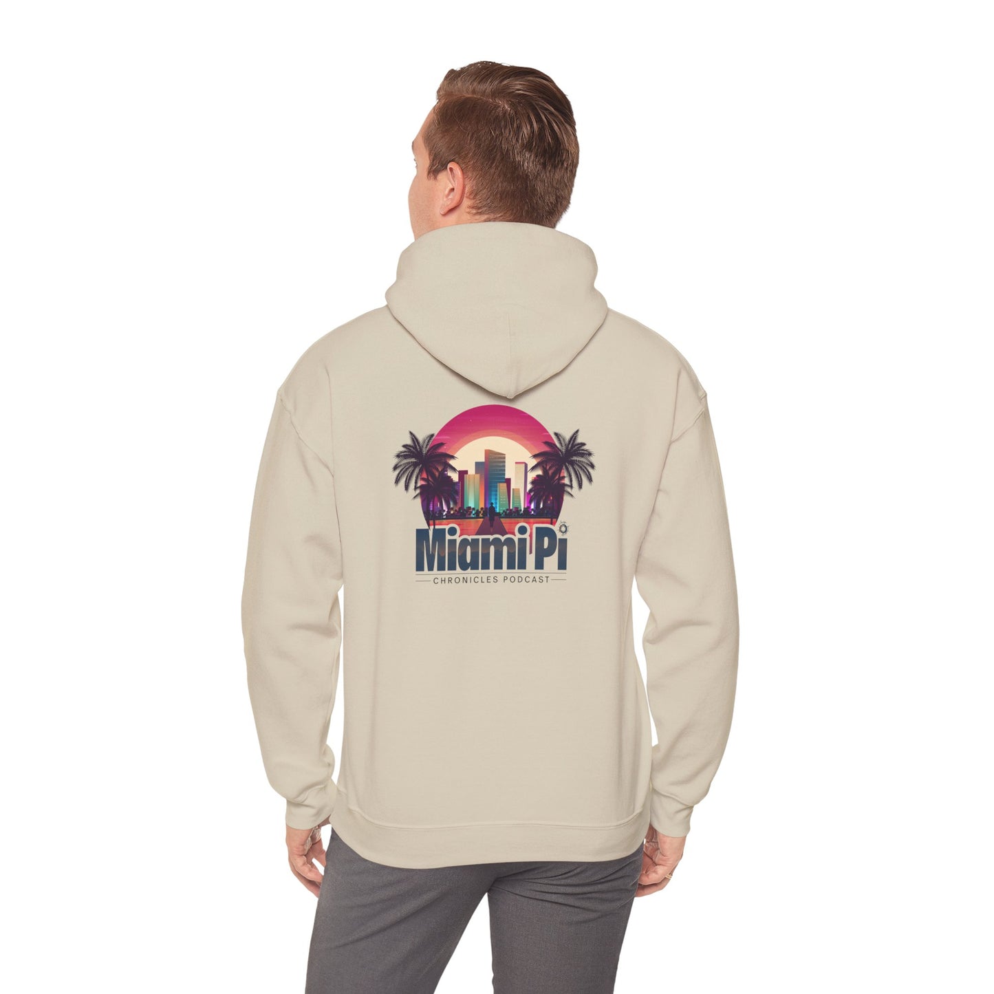 Dark Sunset Logo – Hoodie (Sand)