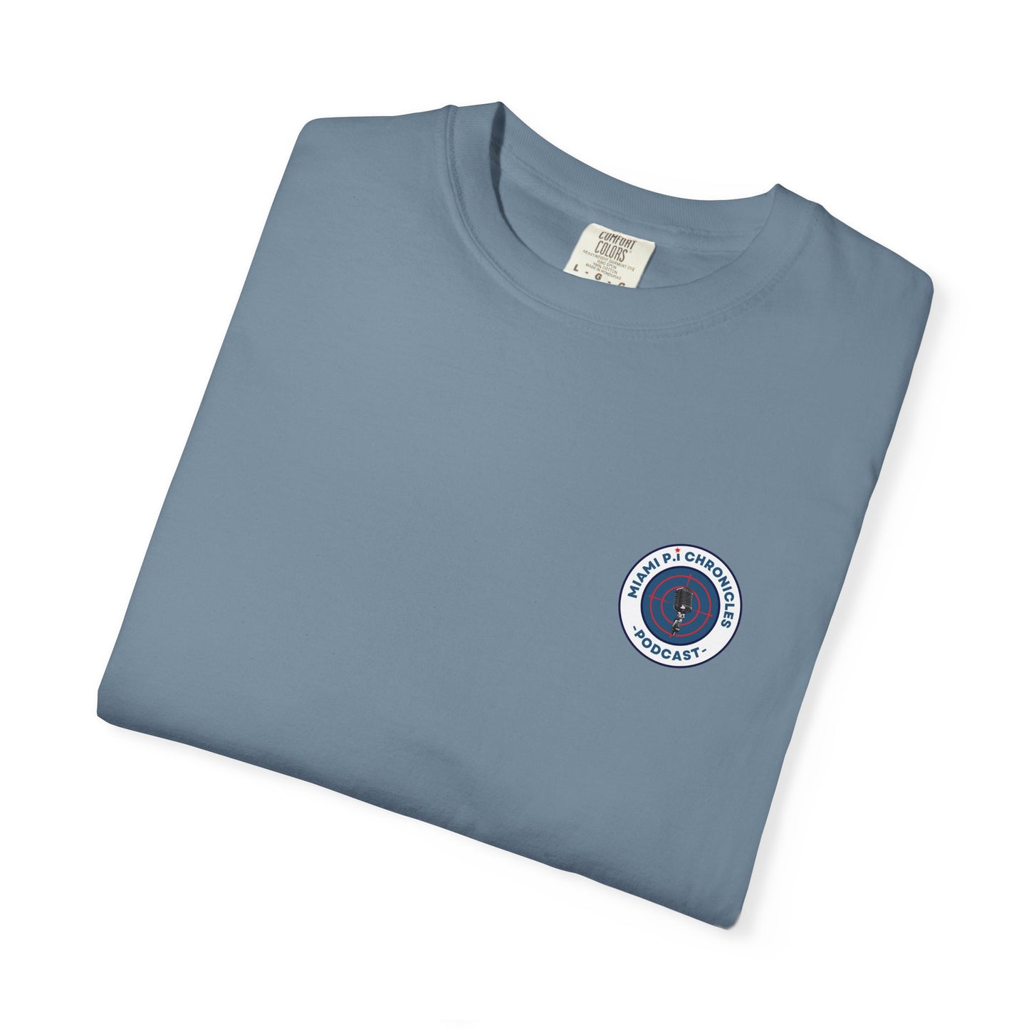 Miami Pi Badge – T-Shirt (Ice Blue)