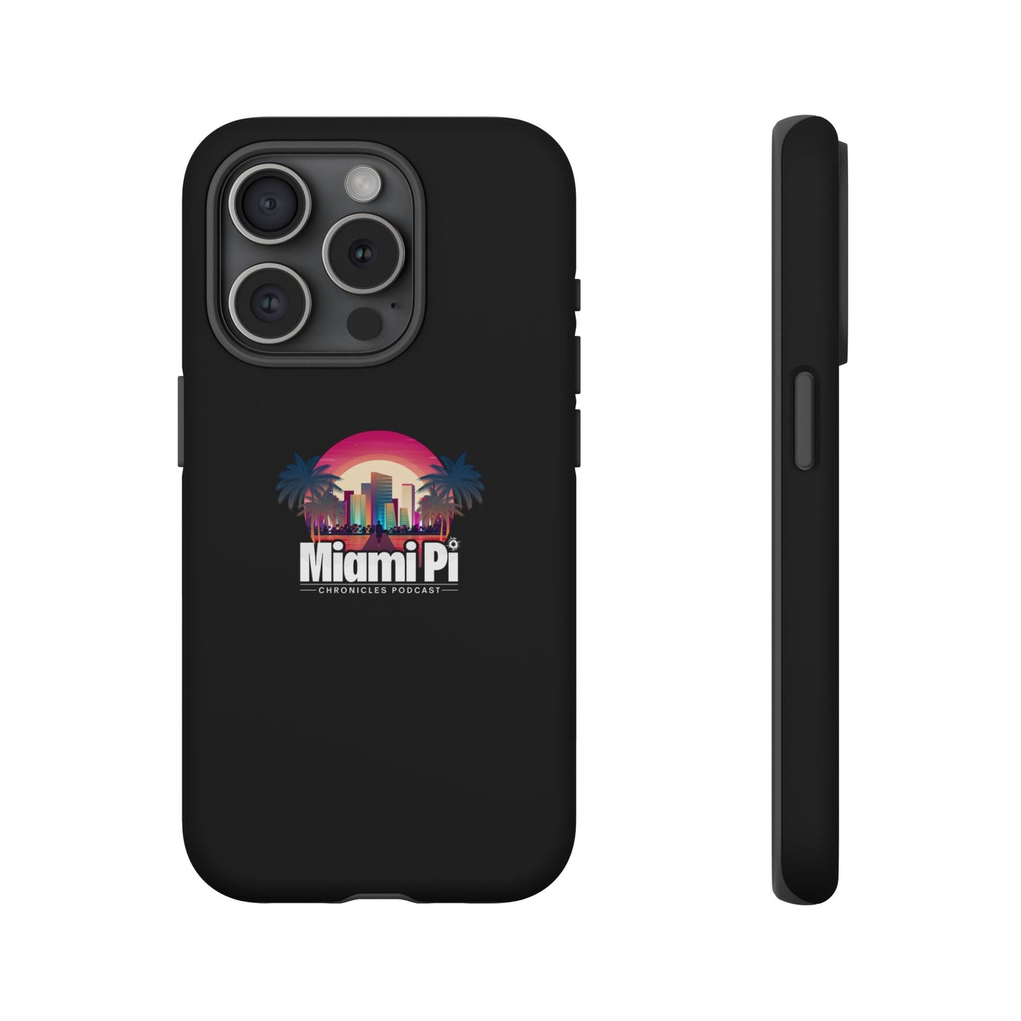 Sunset Logo – Black Phone Case