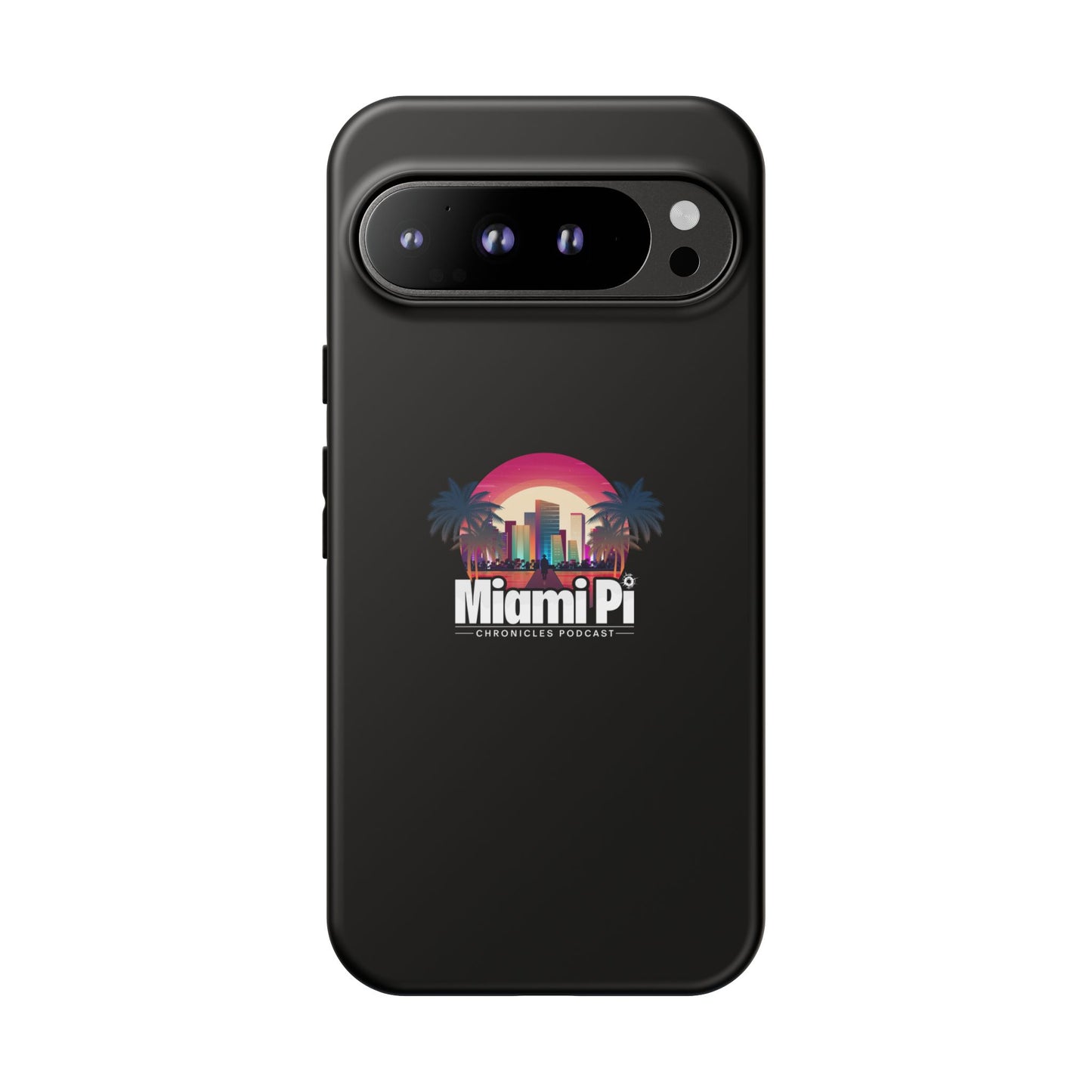 Sunset Logo – Black Phone Case