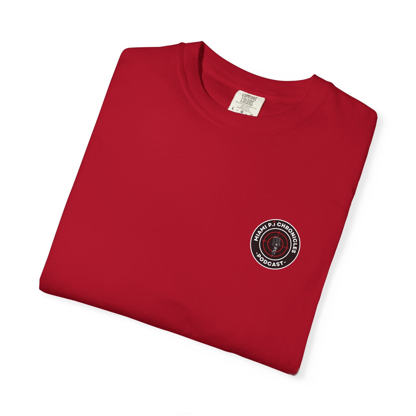 Miami Pi Dark Badge – T-Shirt (Red)