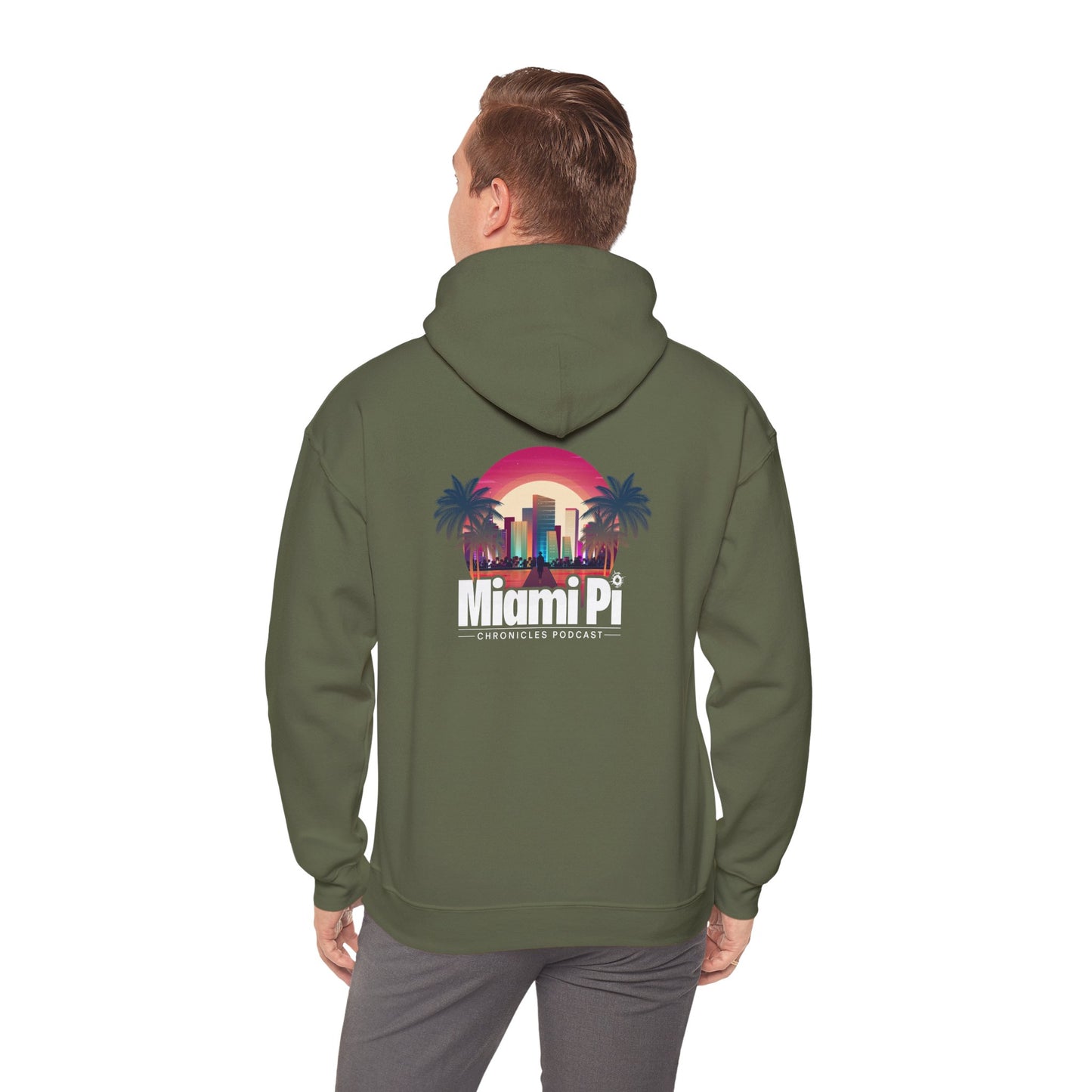 Sunset Logo – Hoodie (Military Green)