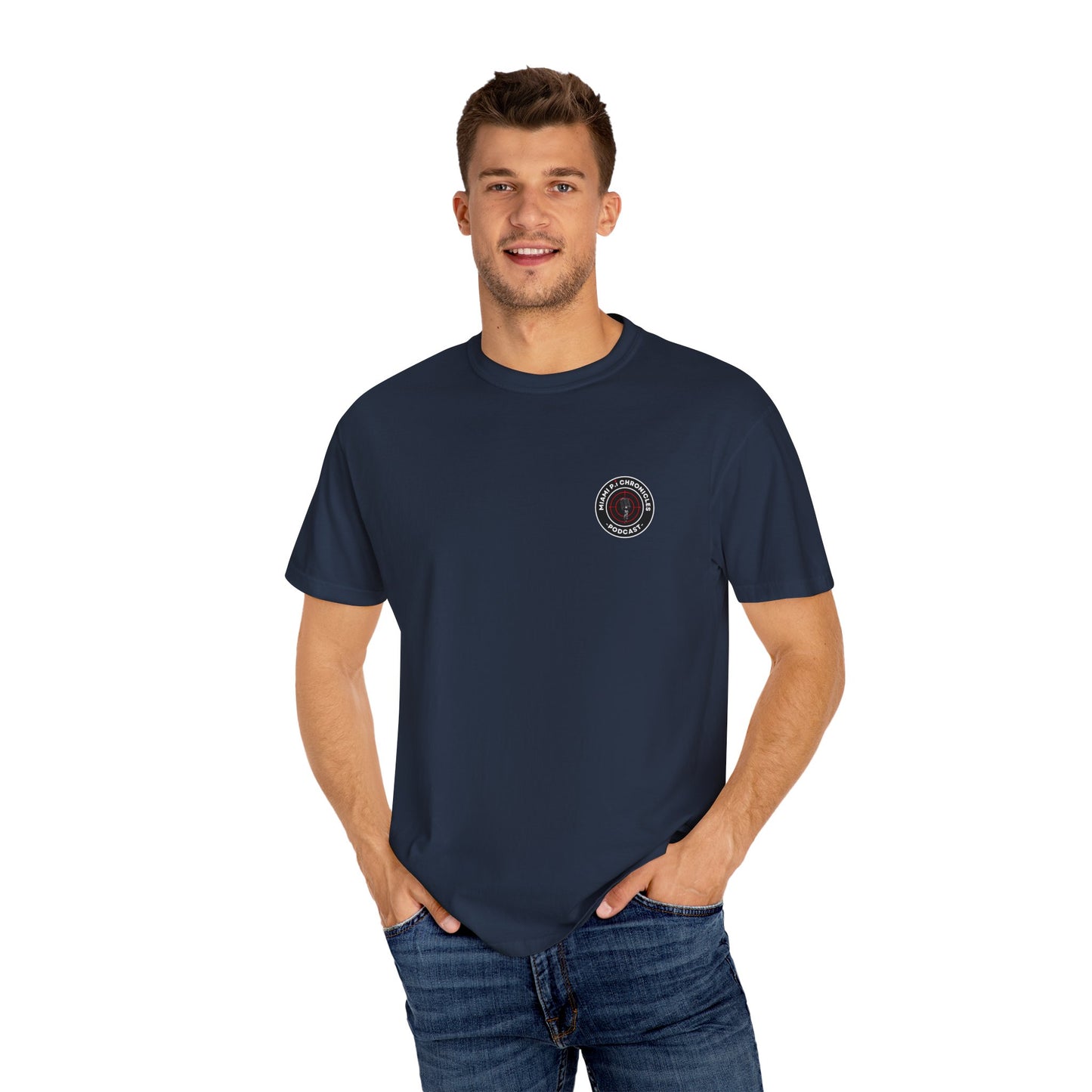 Miami Pi Dark Badge – T-Shirt (Navy)