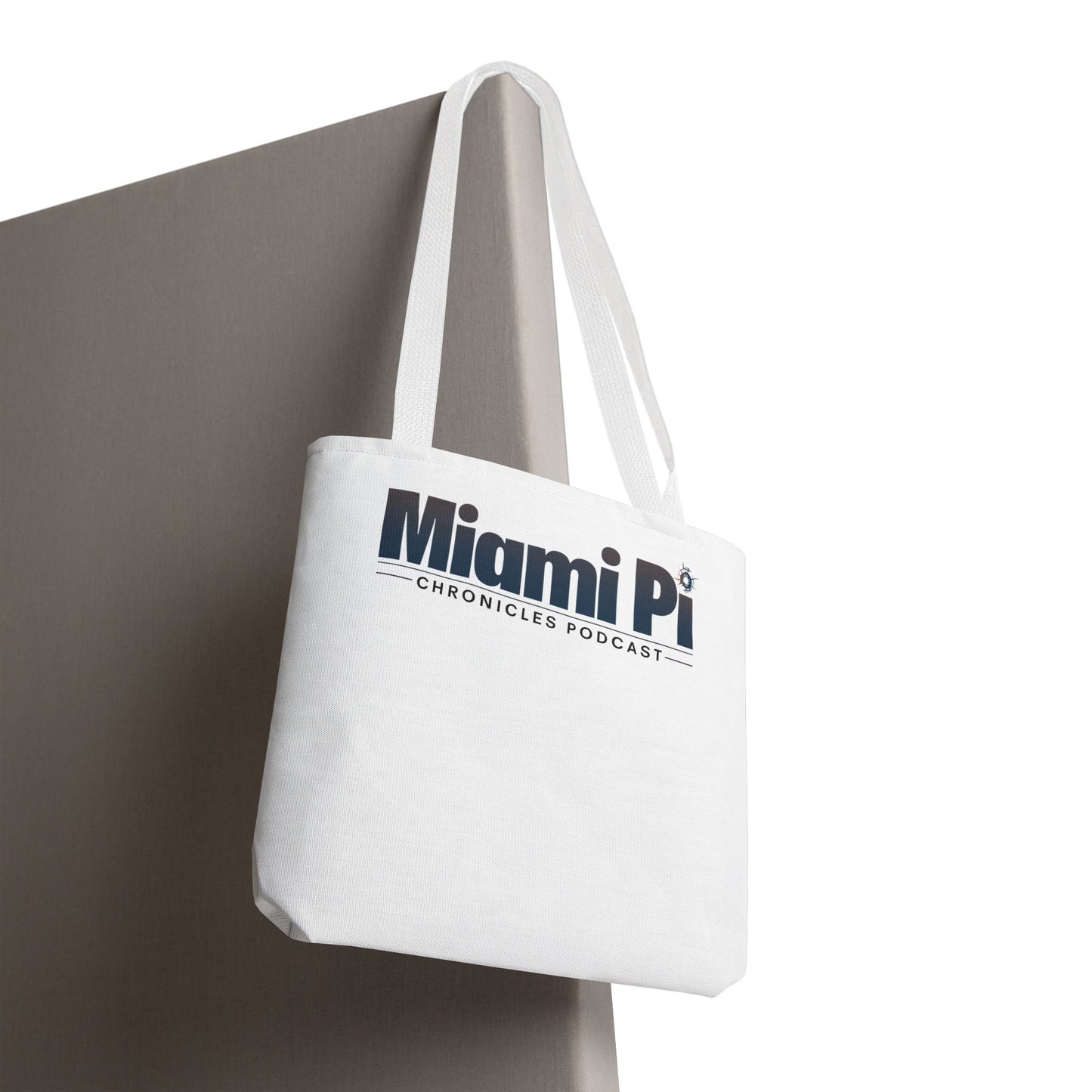 Monochrome Logo – White Tote Bag