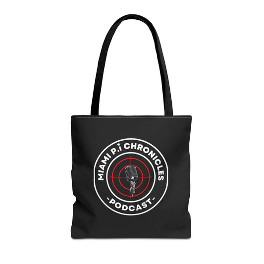 Miami Pi Dark Badge – Black Tote Bag
