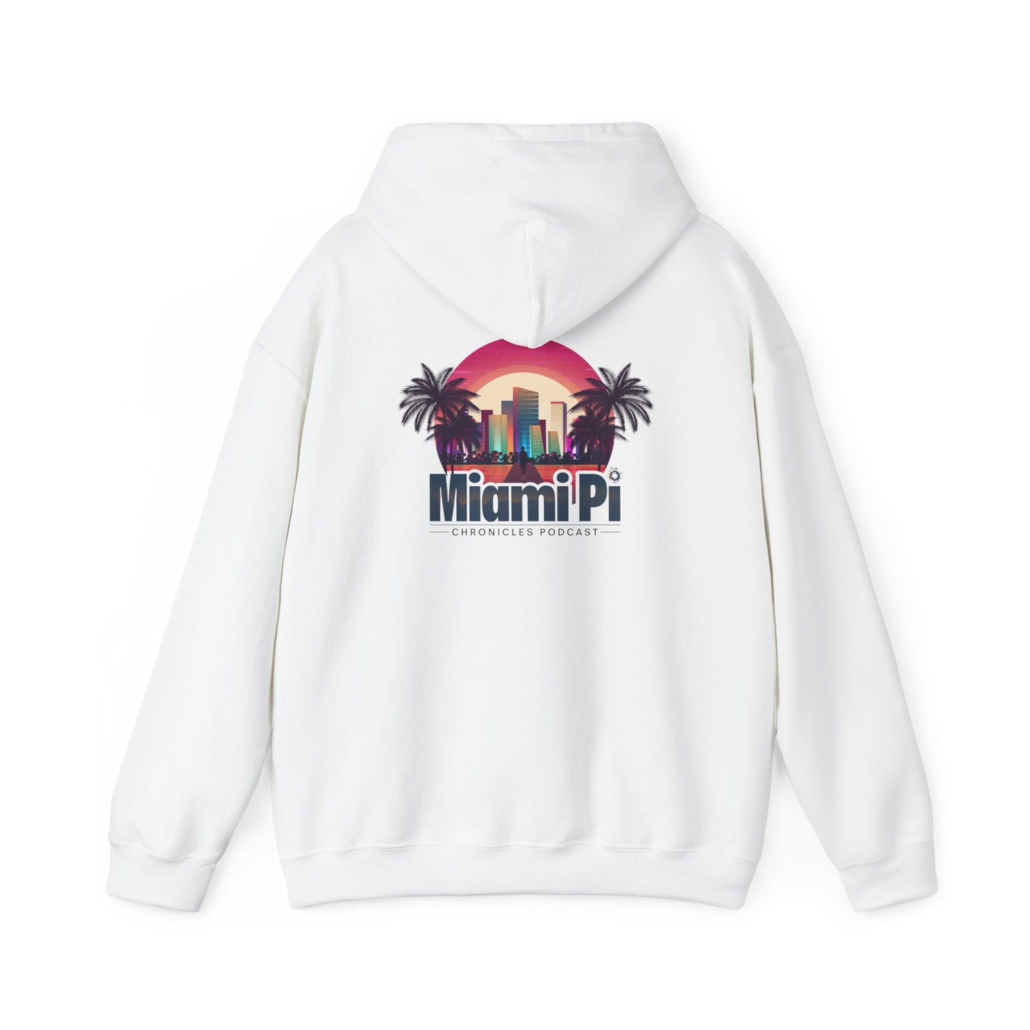 Dark Sunset Logo – Hoodie (White)