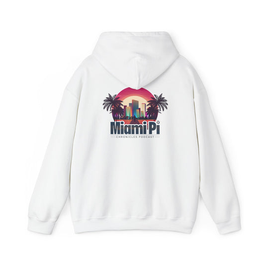 Dark Sunset Logo – Hoodie (White)