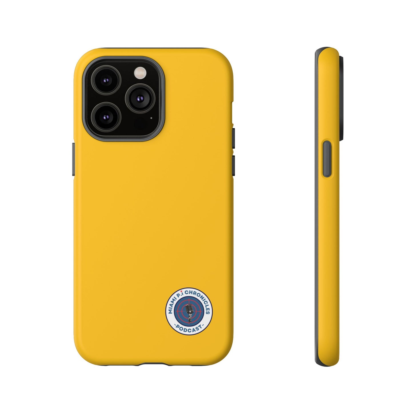 Miami Pi Badge – Yellow Phone Case