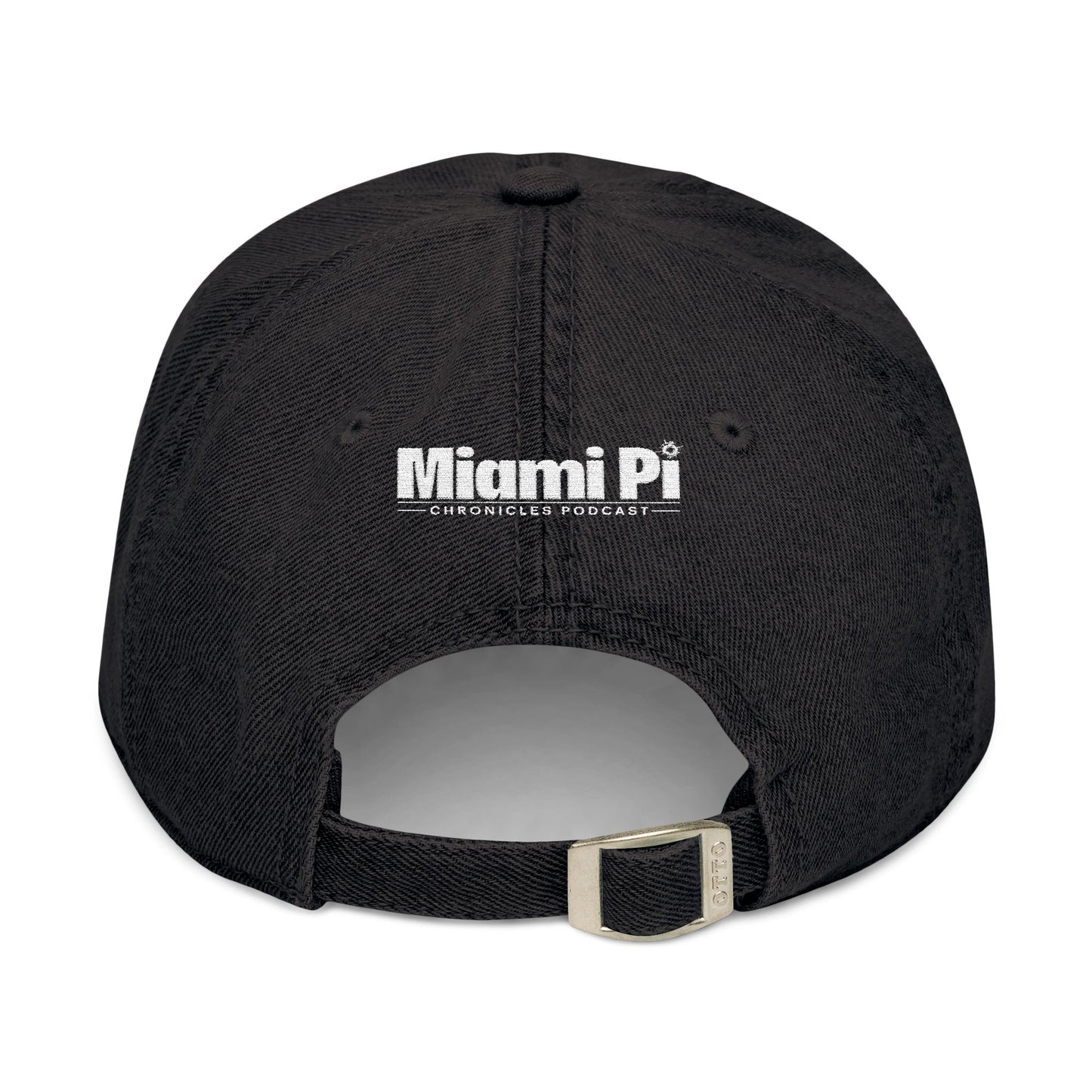 Miami Pi Dark Badge – Embroidered Denim Hat
