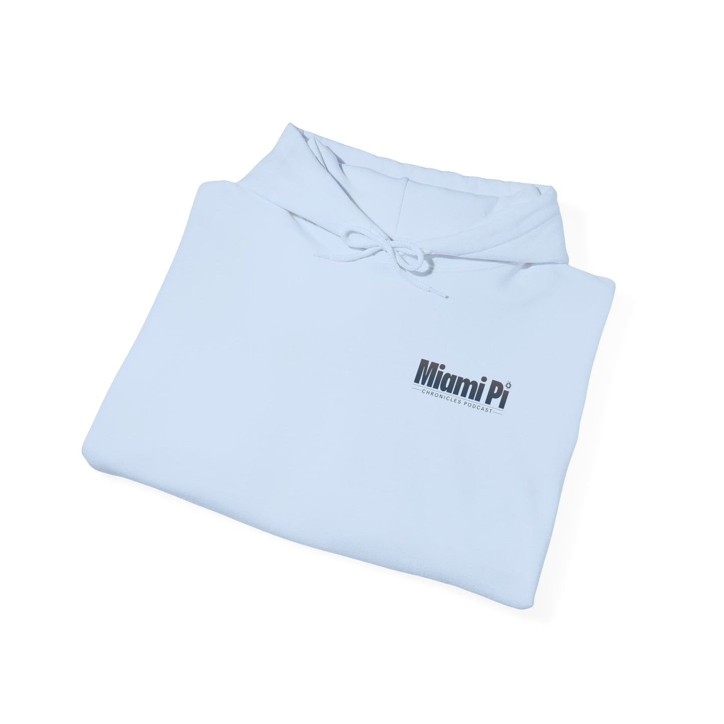 Dark Sunset Logo – Hoodie (Light Blue)