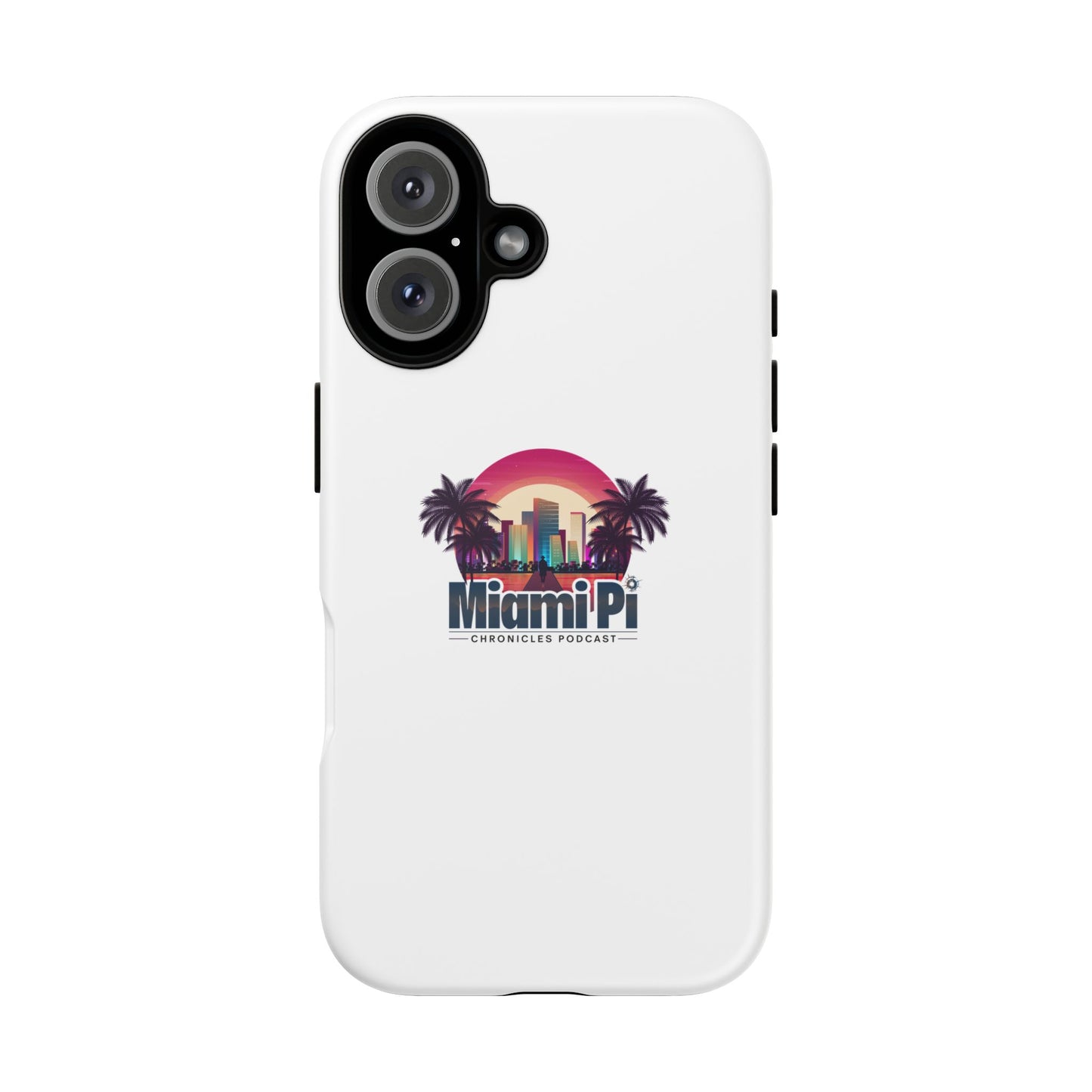 Sunset Logo – White Phone Case