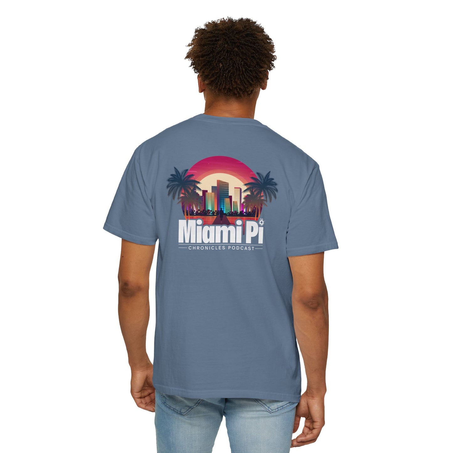 Sunset Logo – T-Shirt (Blue Jean)