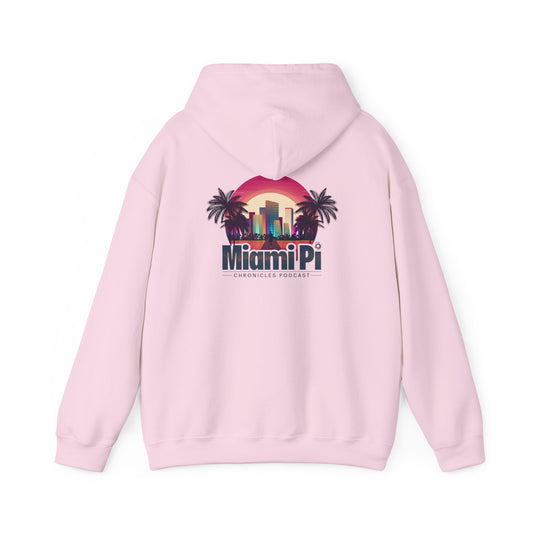 Dark Sunset Logo – Hoodie (Light Pink)