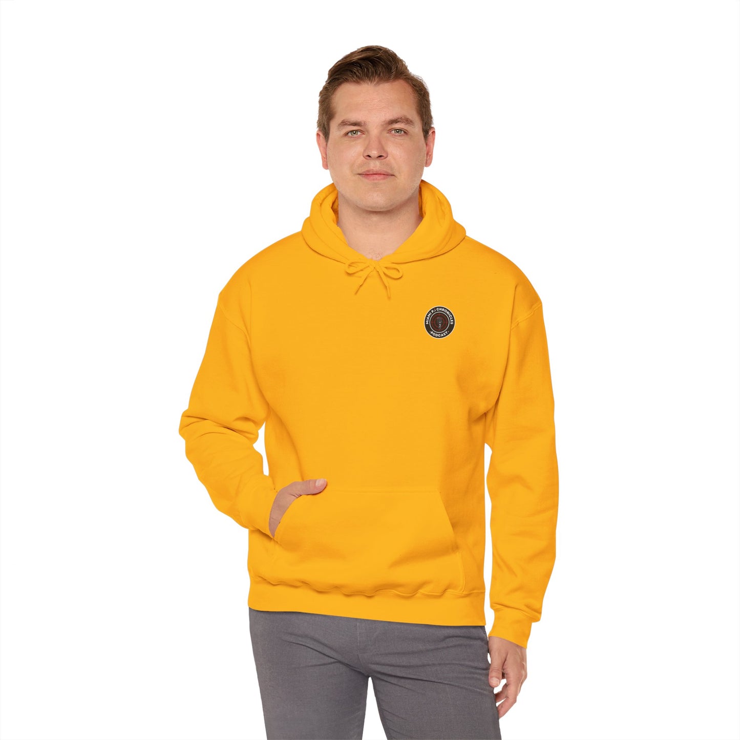 Miami Pi Dark Badge – Hoodie (Gold)