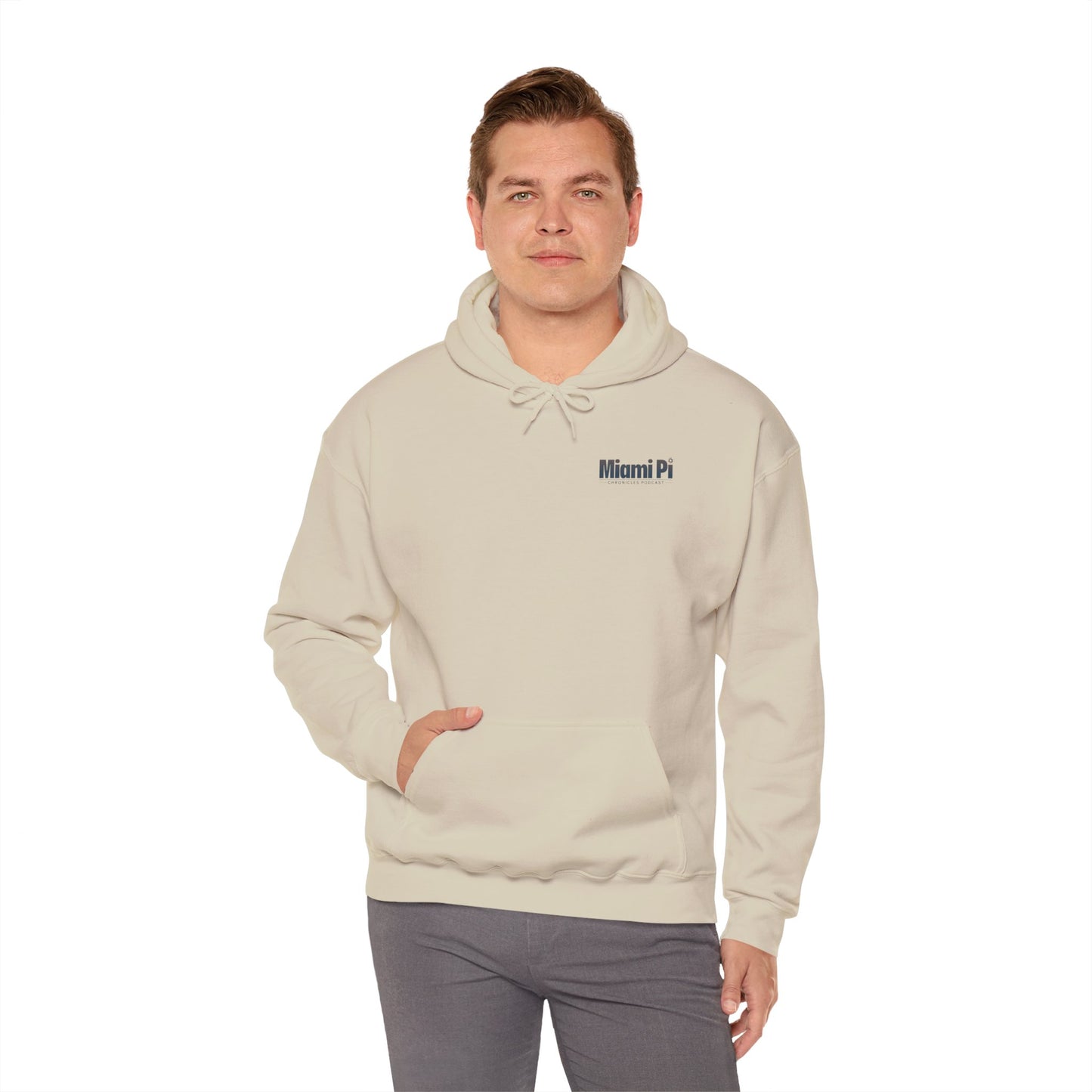 Dark Sunset Logo – Hoodie (Sand)