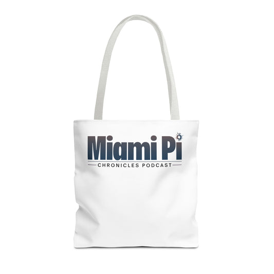 Monochrome Logo – White Tote Bag