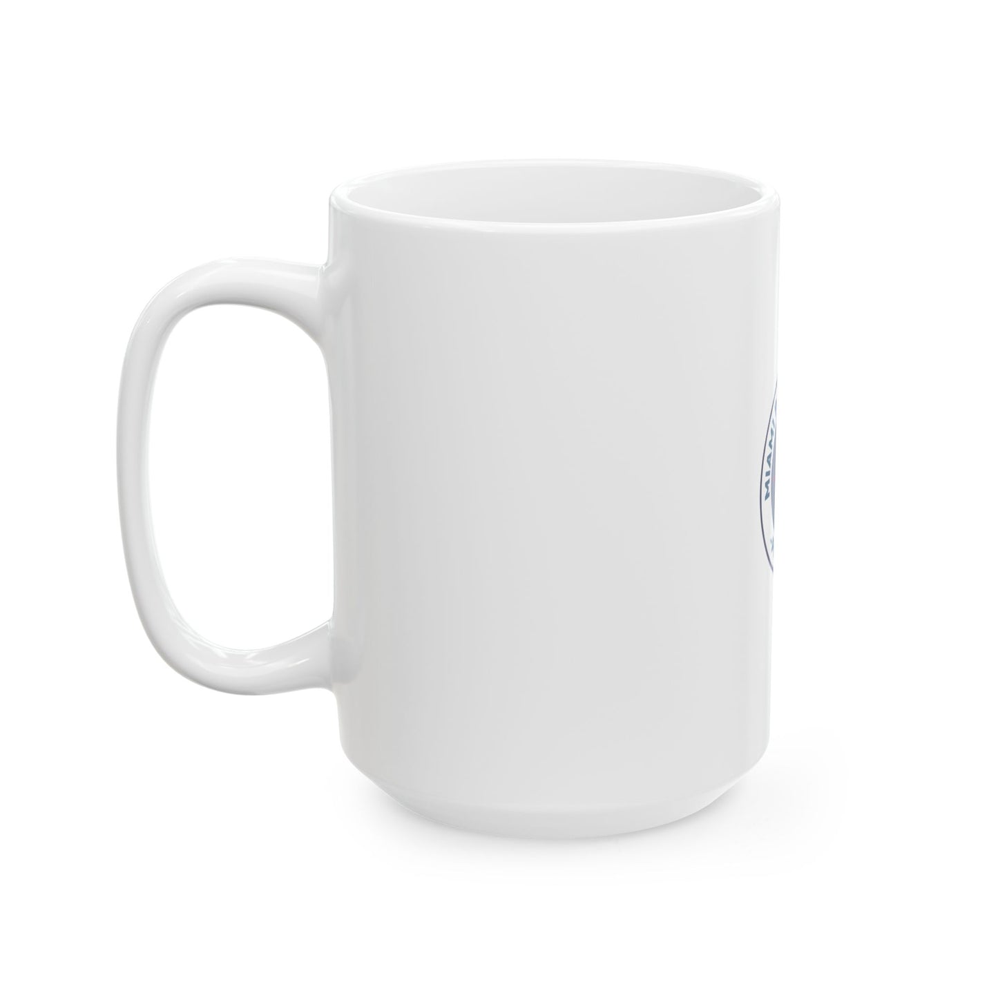 Miami Pi Badge – White Mug