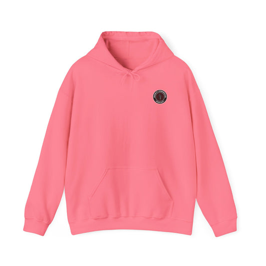 Miami Pi Dark Badge – Hoodie (Safety Pink)