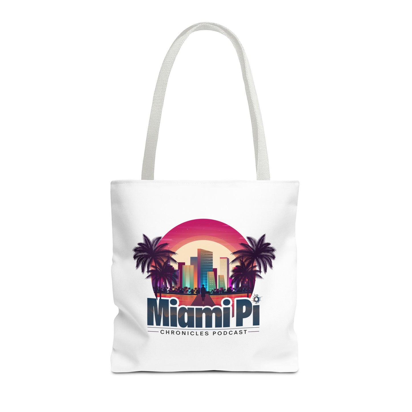 Sunset Logo – White Tote Bag