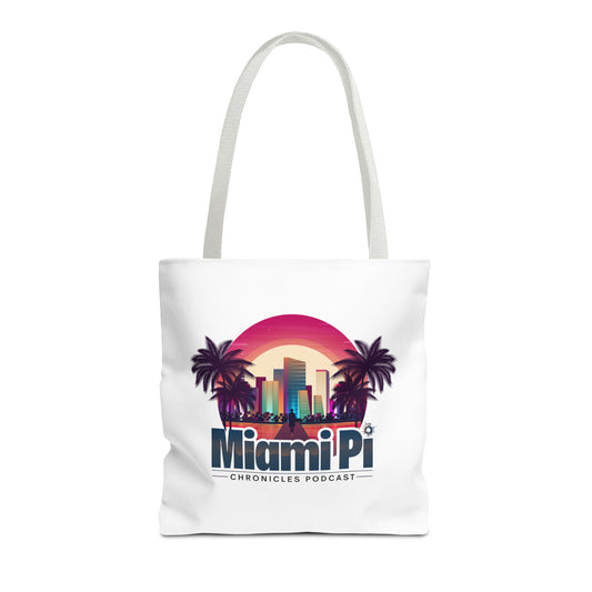 Sunset Logo – White Tote Bag
