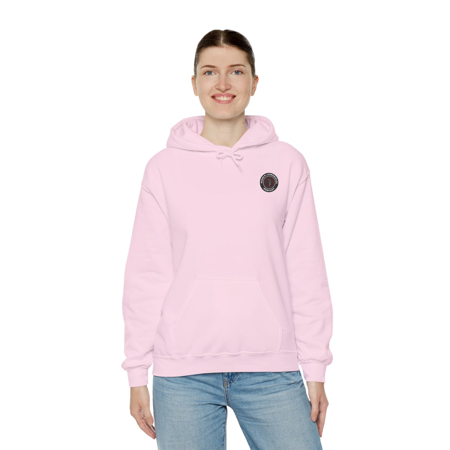 Miami Pi Dark Badge – Hoodie (Light Pink)
