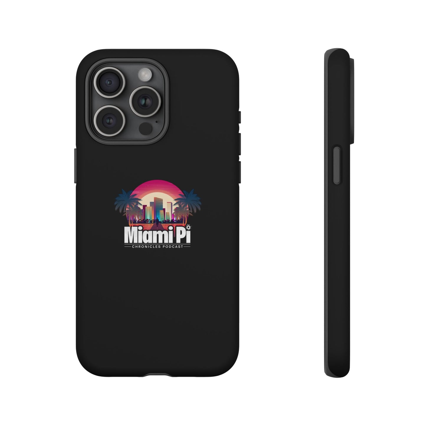 Sunset Logo – Black Phone Case