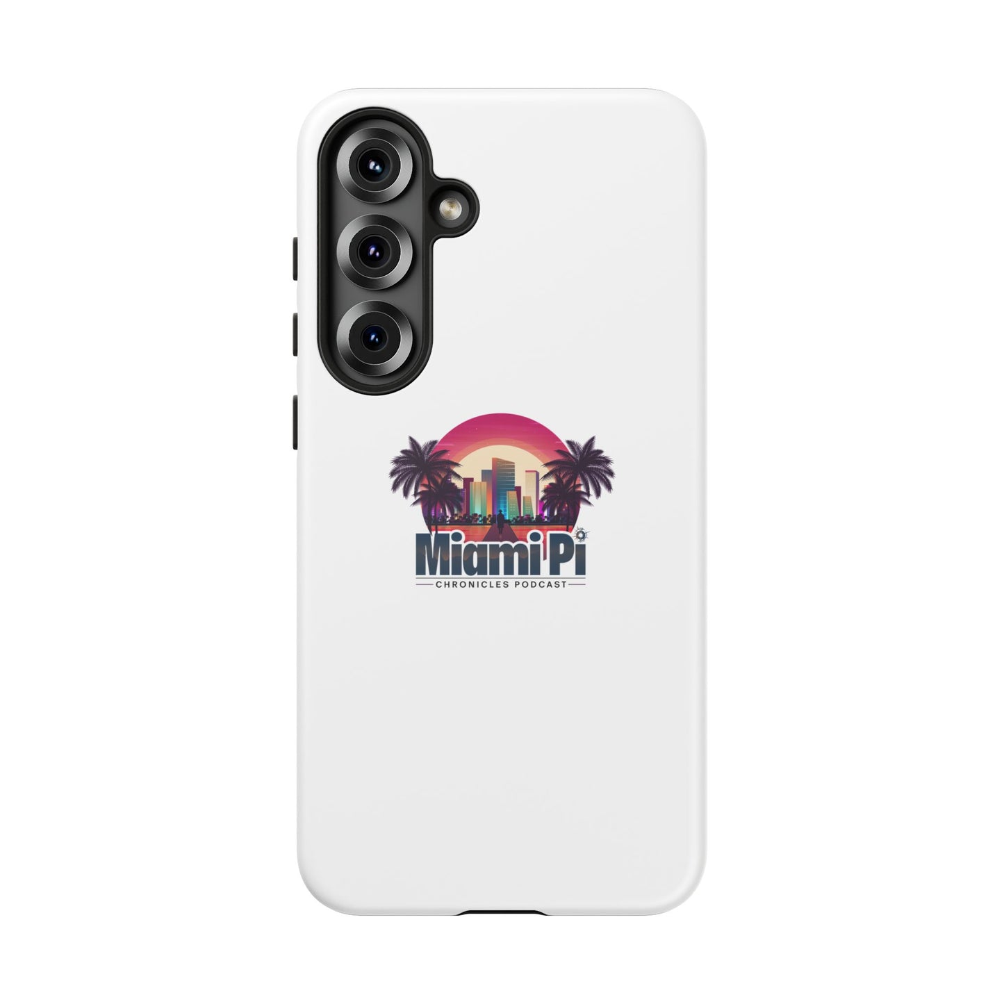 Sunset Logo – White Phone Case
