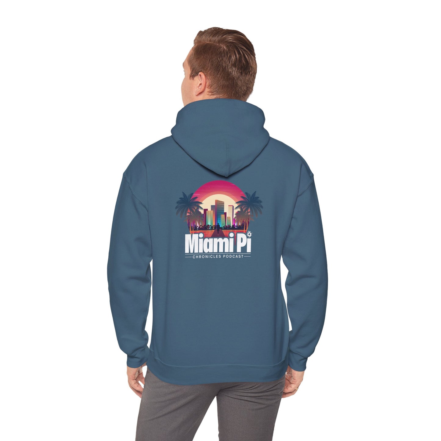 Sunset Logo – Hoodie (Indigo Blue)