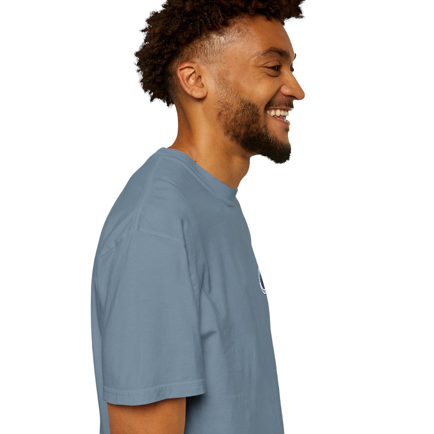 Miami Pi Badge – T-Shirt (Ice Blue)