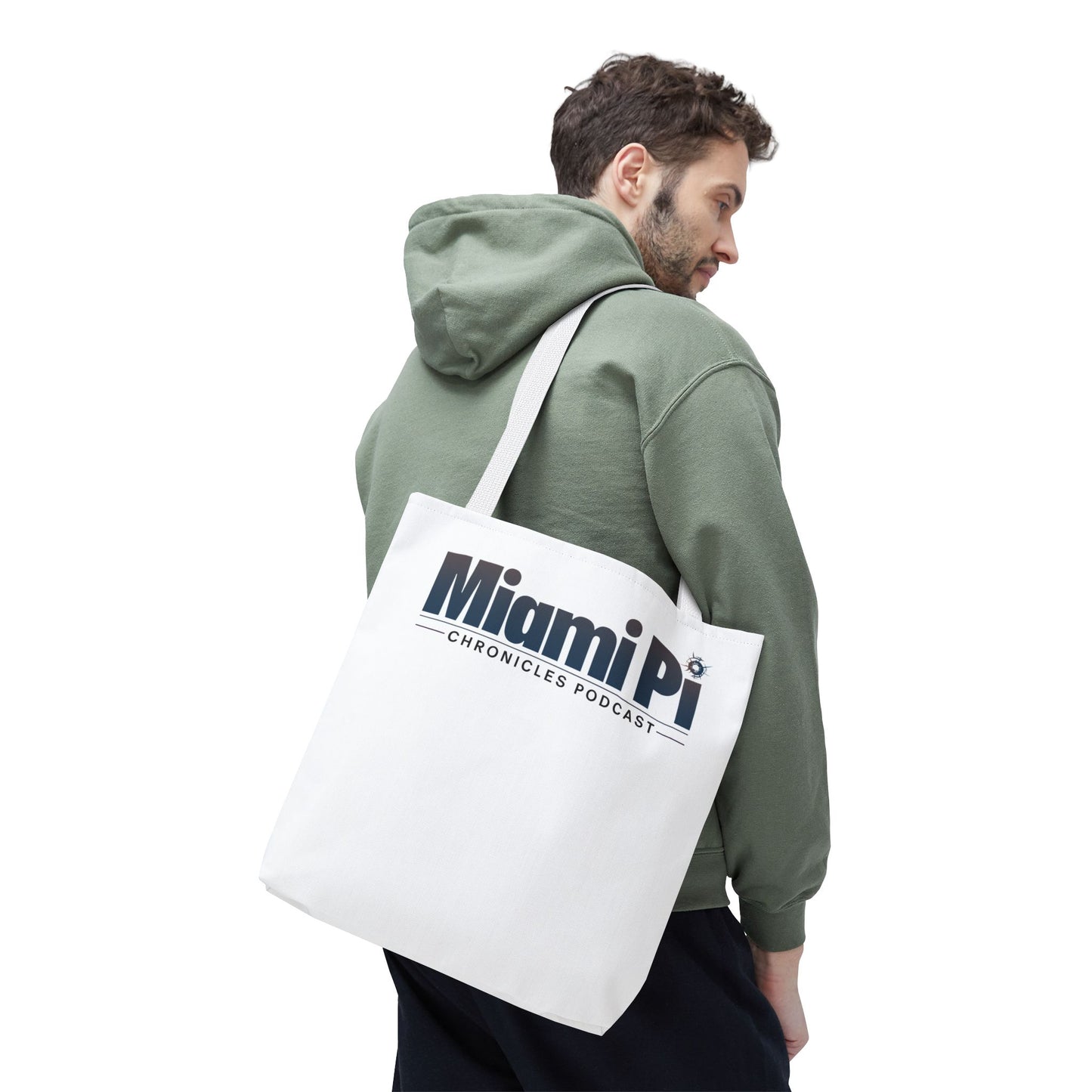 Monochrome Logo – White Tote Bag