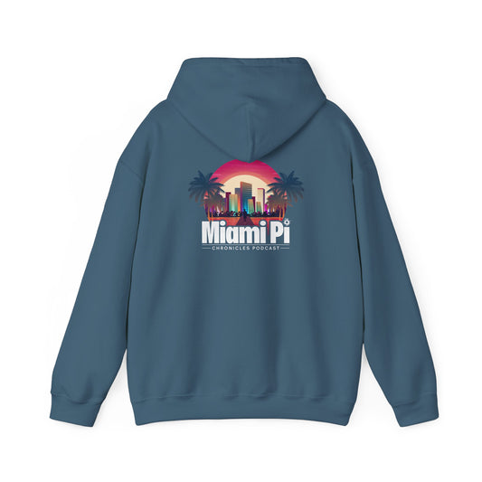 Sunset Logo – Hoodie (Indigo Blue)